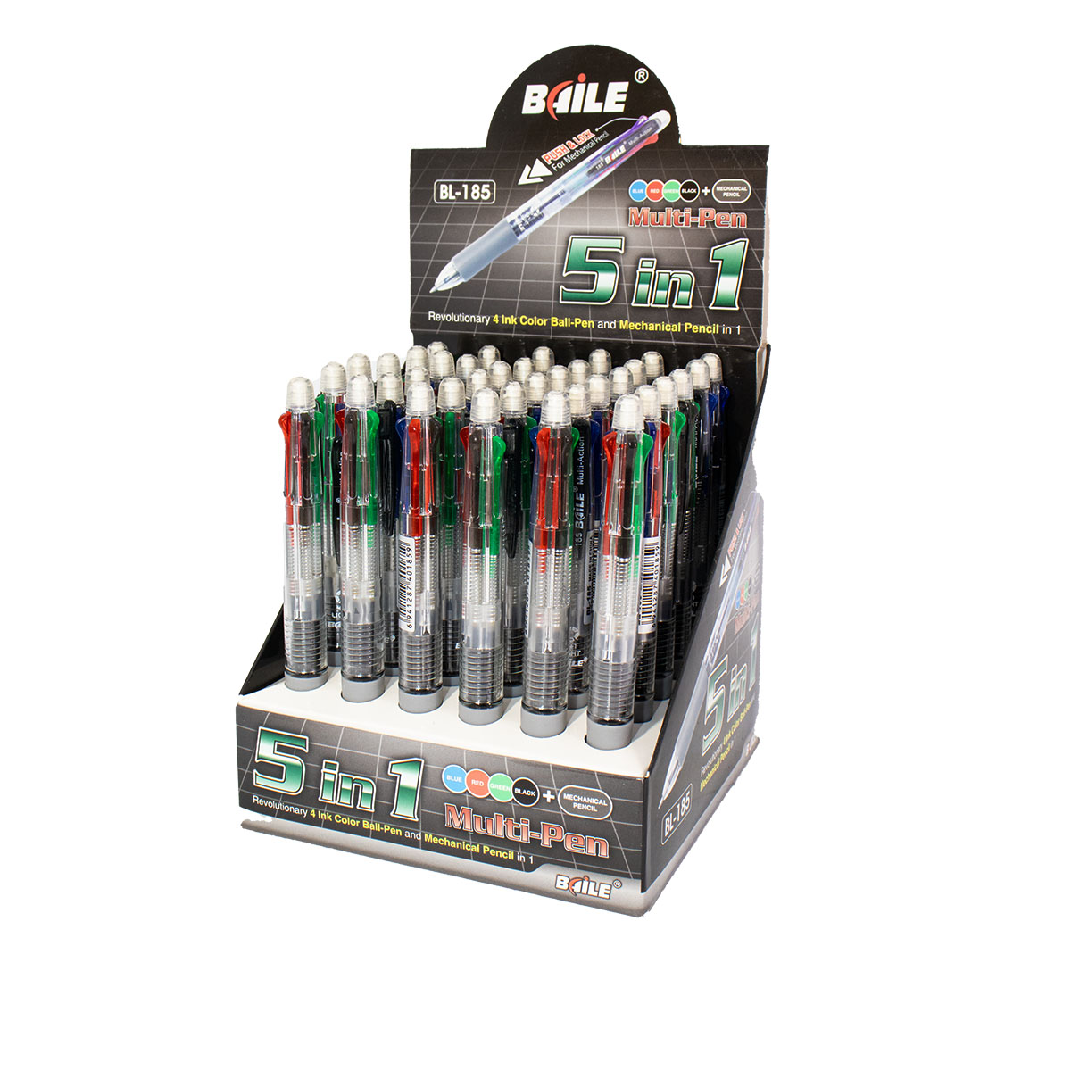 Multicolor Ink Pen Set - 5 Colors