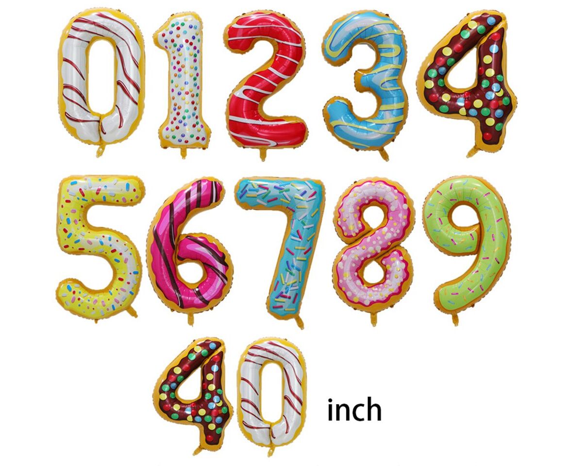 Inflatable rainbow number balloon for parties and birthdays all numbers ...