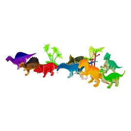 Animal figures 8 pieces multicolored