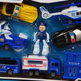 مجموعة مجسمات أطفال، ألعاب تصميم الشرطة، سيارات وشخصيات الشرطة، ألعاب تعليمية للأطفال، مجسمات ترفيهية، ألعاب محاكاة الشرطة، ألعاب تنمية المهارات، لعب تفاعلي للأطفال، هدايا أطفال تعليمية، ألعاب خيال ومغامرة.