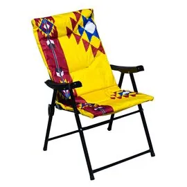 Foldable chair
Sadu-patterned chair
Traditional foldable chair
Heritage camping chair
Sadu chair for trips
Foldable chair with Arabic patterns
Traditional garden chair
 Easy-to-store and portable chair
 Authentic traditional chair
Luxury traditio