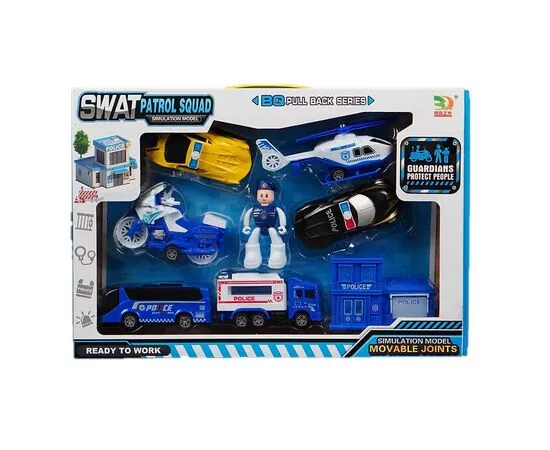 مجموعة مجسمات أطفال، ألعاب تصميم الشرطة، سيارات وشخصيات الشرطة، ألعاب تعليمية للأطفال، مجسمات ترفيهية، ألعاب محاكاة الشرطة، ألعاب تنمية المهارات، لعب تفاعلي للأطفال، هدايا أطفال تعليمية، ألعاب خيال ومغامرة.