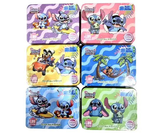 Metal Card Tin
Stitch Card Game
Card Protection
Trading Card Organization
Kids’ Game Tin
Card Storage Box
Gift for Card Collectors
Safe Card Tin
Stitch Games
Metal Card Tin for Kids & Adults