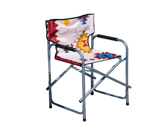 Foldable chair with traditional Sadu heritage patterns, combining ...