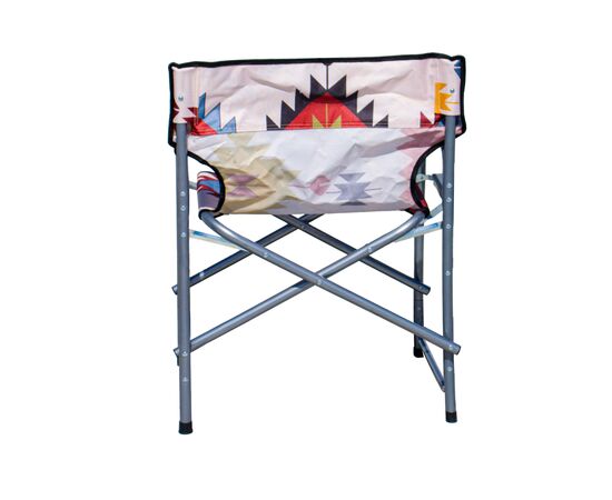Foldable chair with traditional Sadu heritage patterns, combining ...